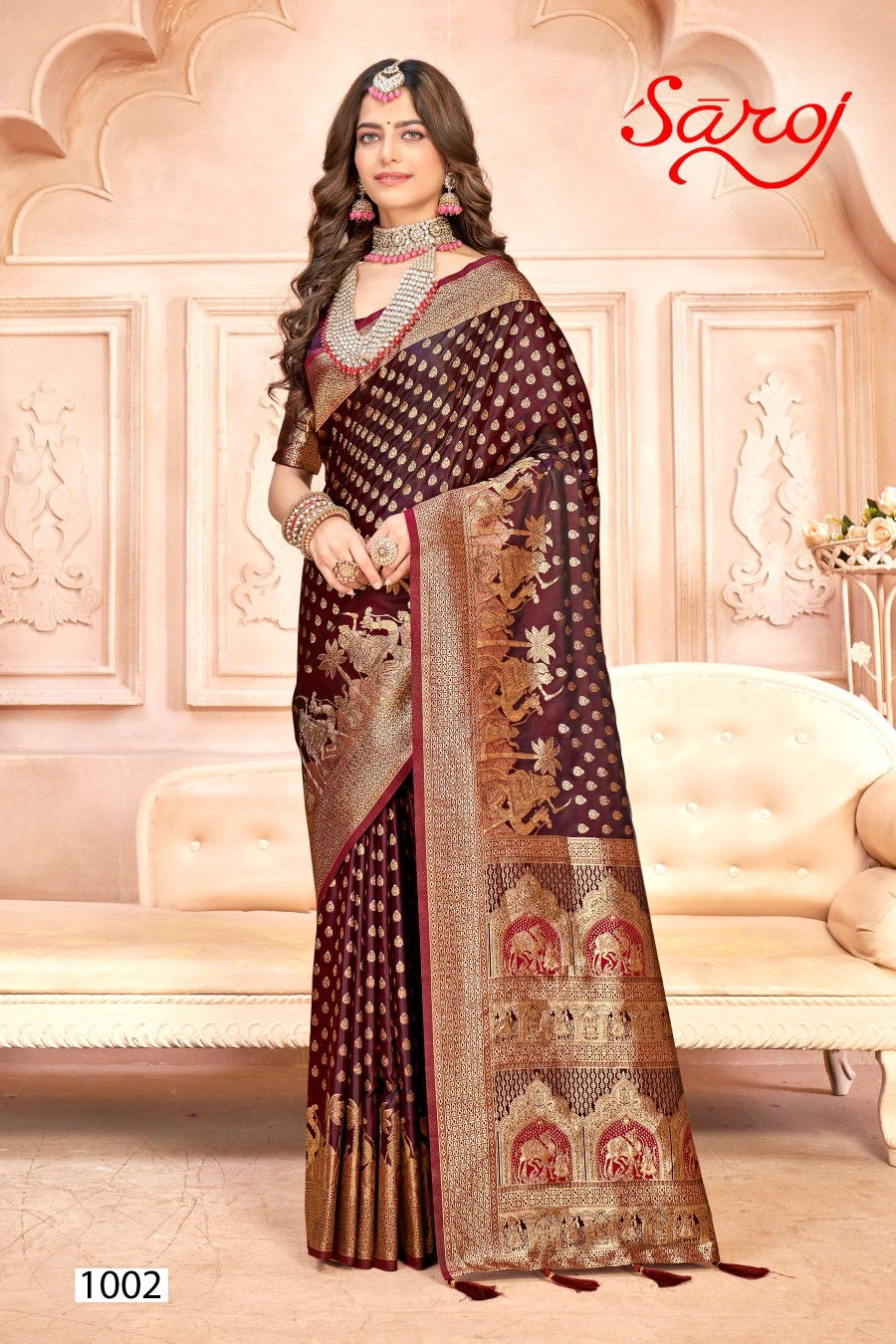 Saroj Panachee Silk With Jacquard Work Saree Collection
